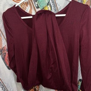 Burgundy Pencil Dress